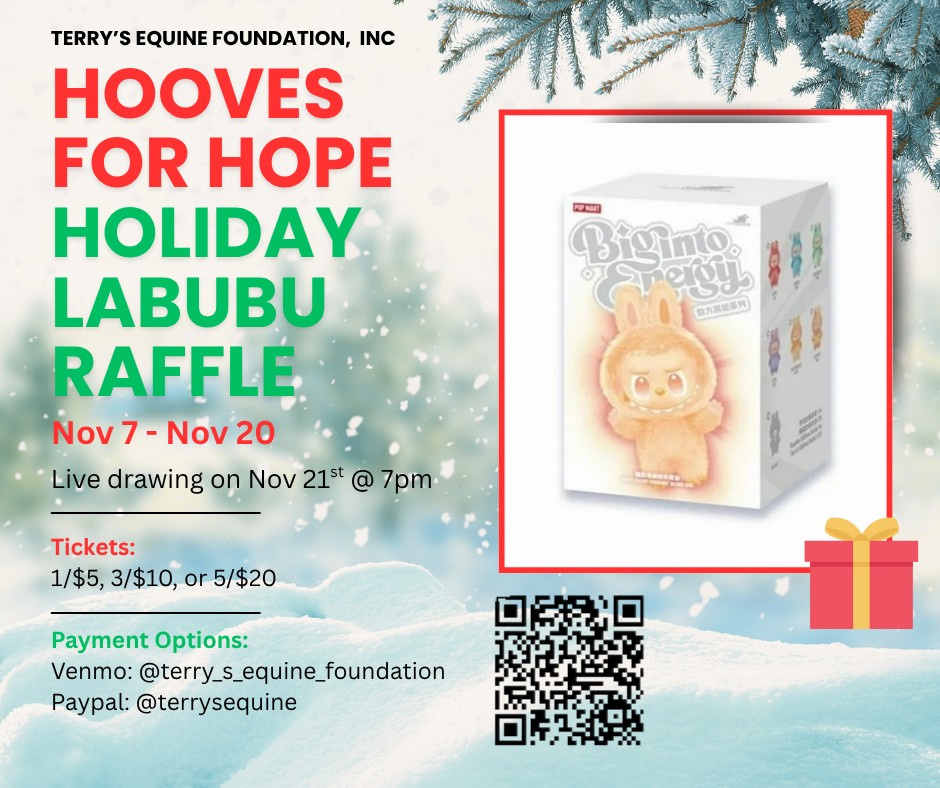 Terry's - 🎁 Hooves for Hope Holiday Labubu Raffle! 🎁 We’re raffling off ...
