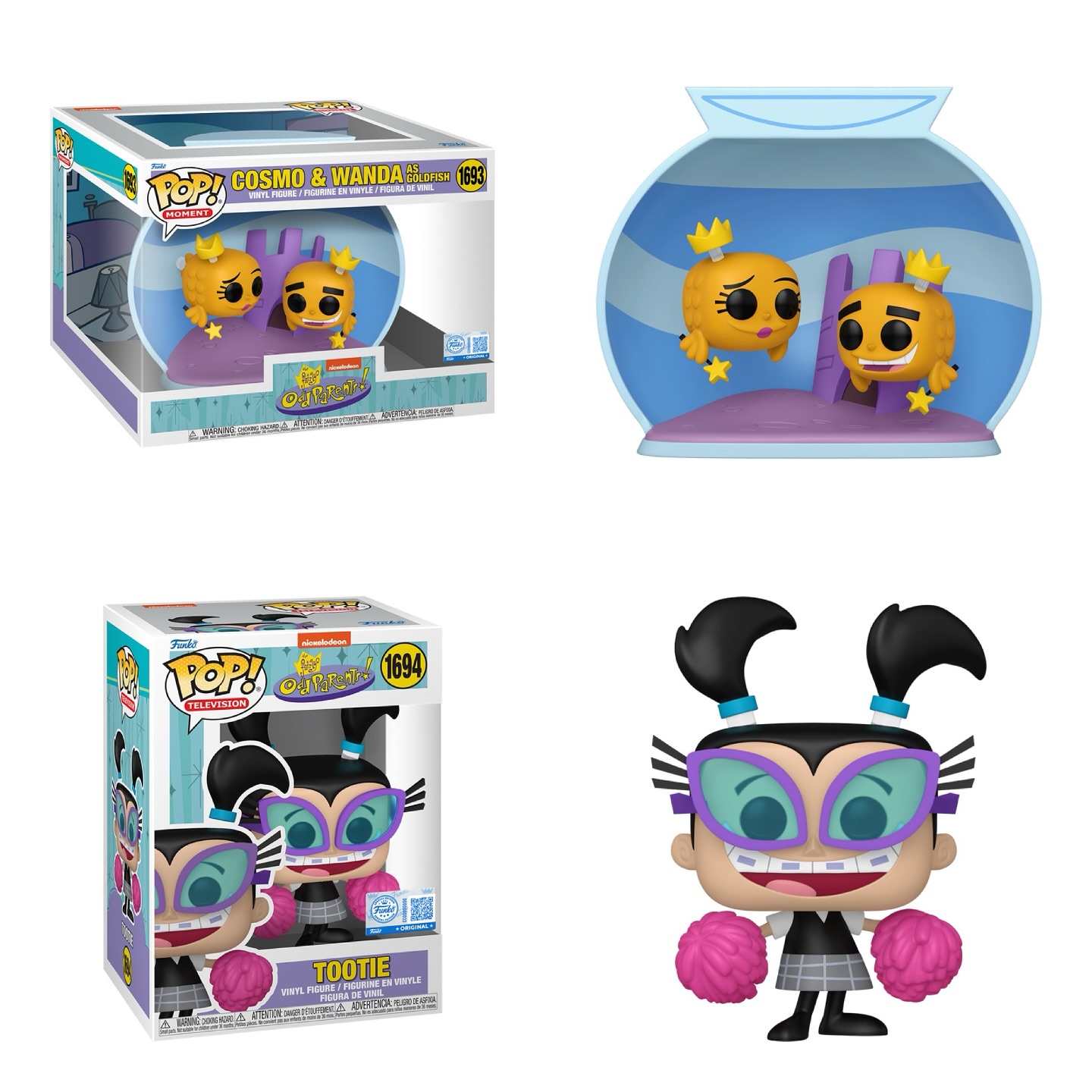 First look at Amazon exclusive Cosmo & Wanda as Goldfish and Funko