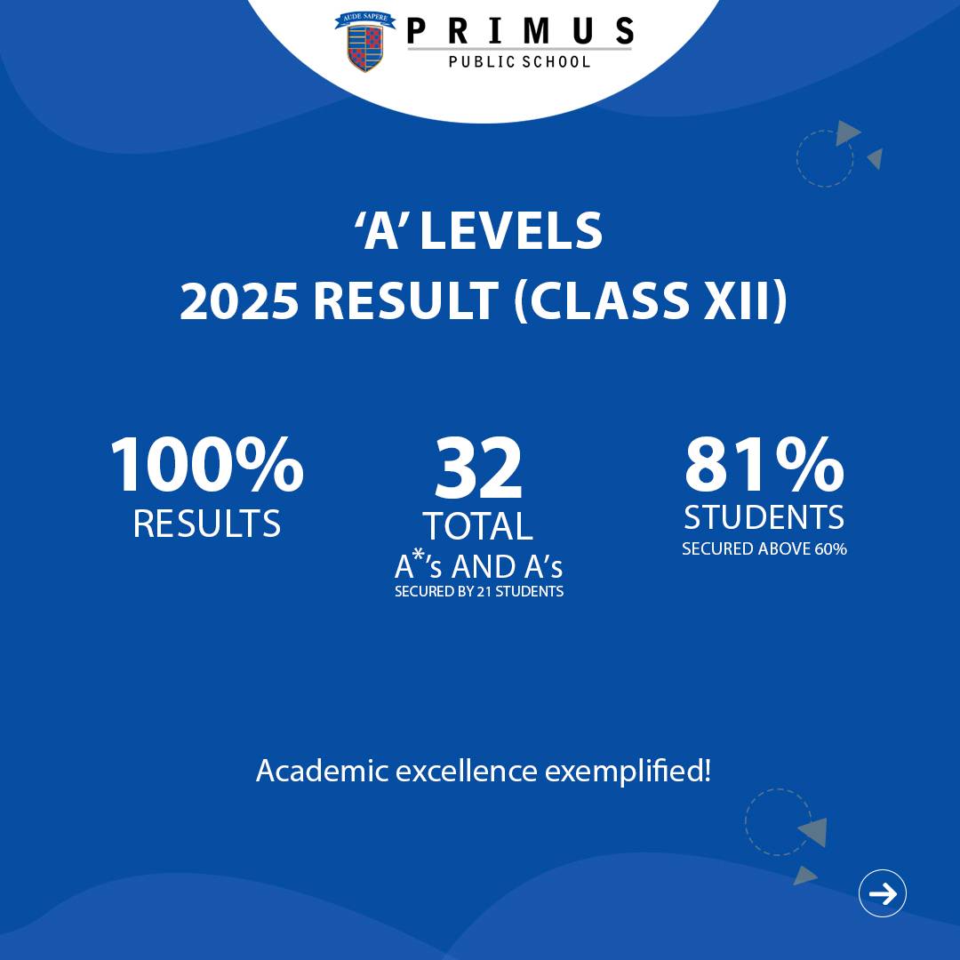 🎉 Congratulations to our A Level... - Primus Public School | Facebook