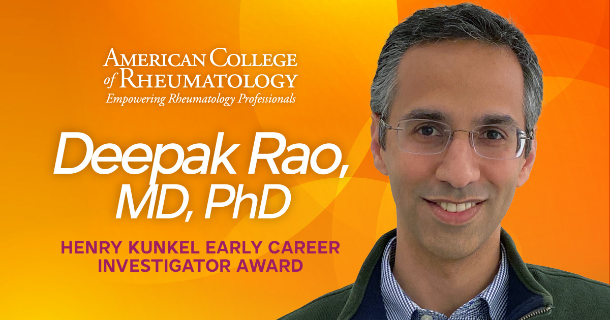 Congratulations to... - American College of Rheumatology | Facebook