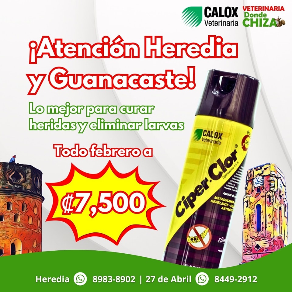 Veterinaria - ¡Ciper-Clor spray a un súper precio! El aerosol que ...