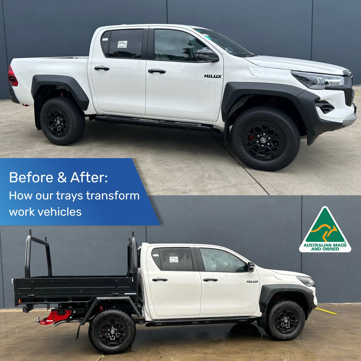 Tip - 🚛 Before & After: How Tip Top Ute Trays Transform Work Vehicles ...