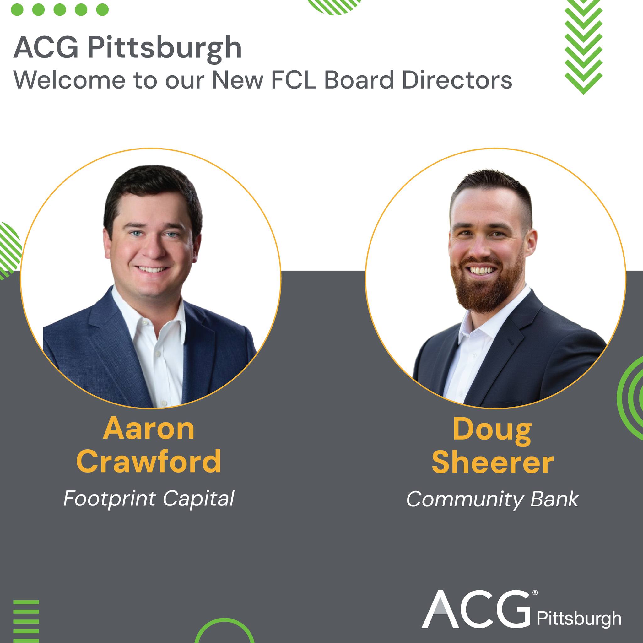 Association - ACG Pittsburgh is excited to welcome our two newest ...