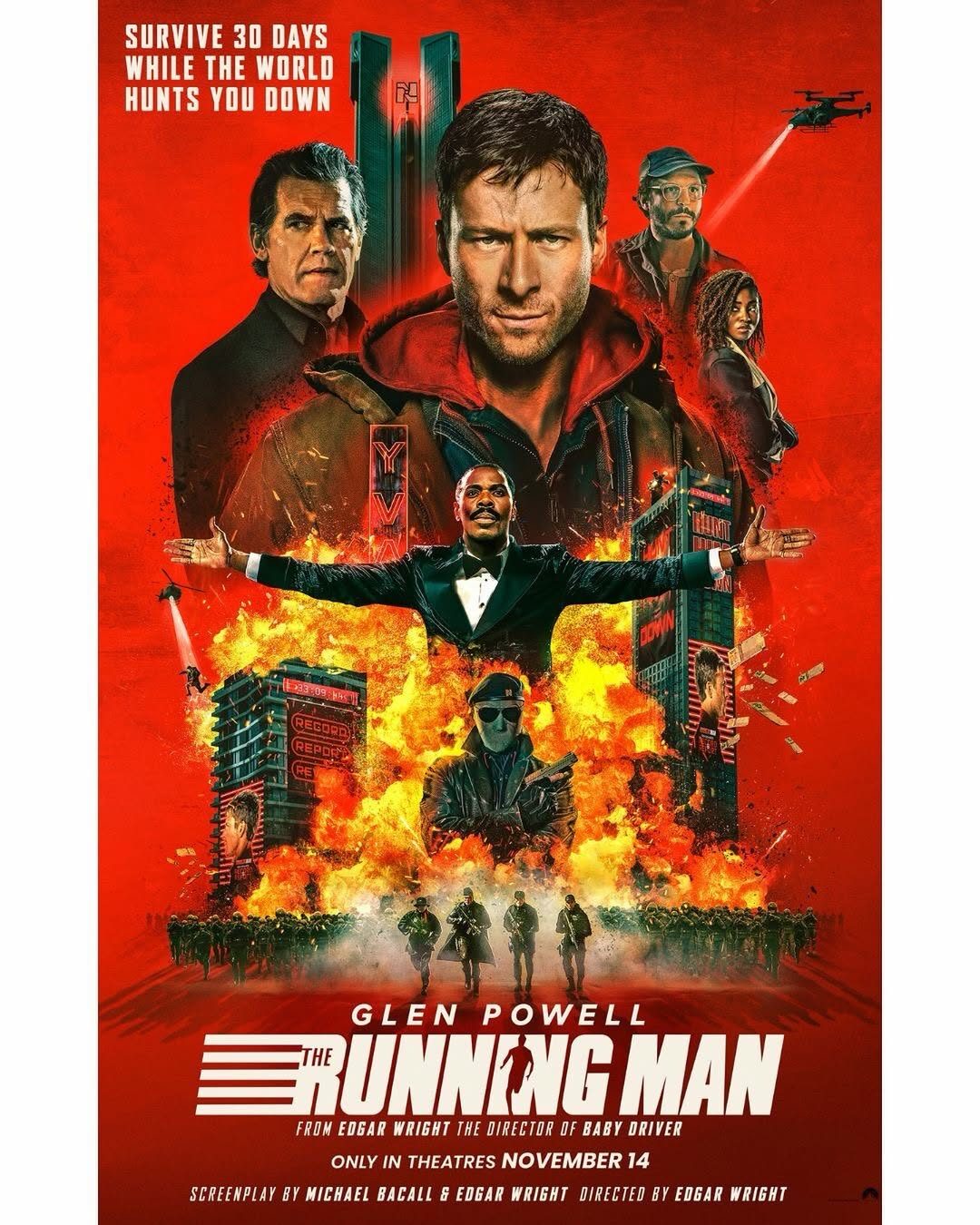 The Running Man Japanese release poster