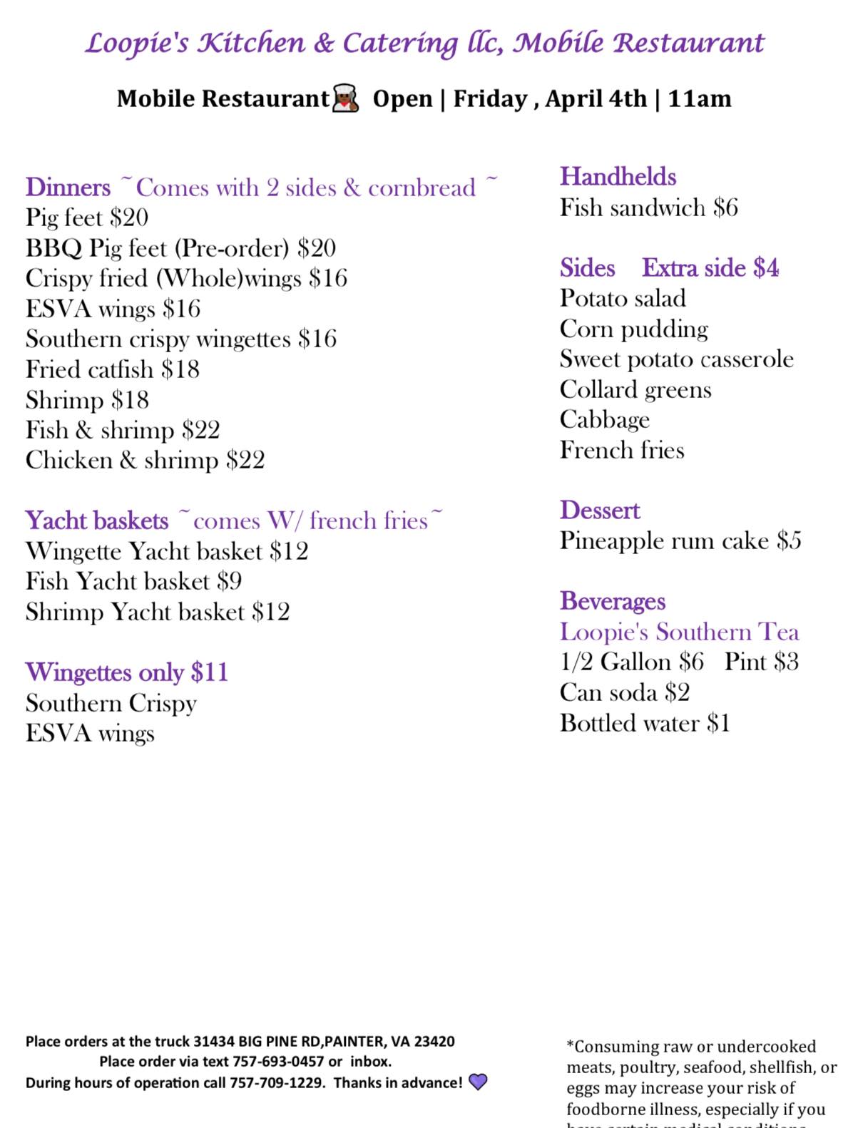 Loopie's Kitchen & Catering