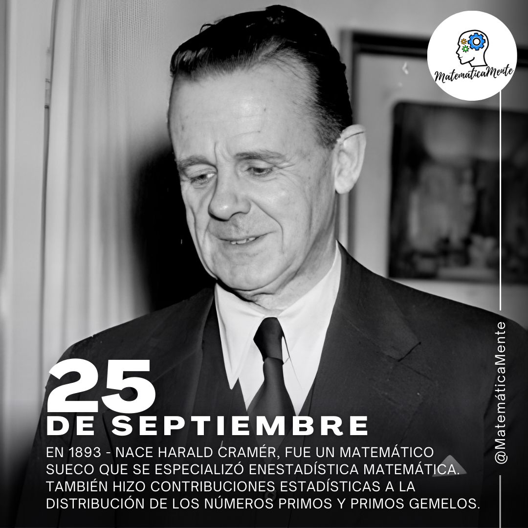 Matemáticamente - 📅 Efemérides Matemáticas – 25 de septiembre 🔢 Hoy ...