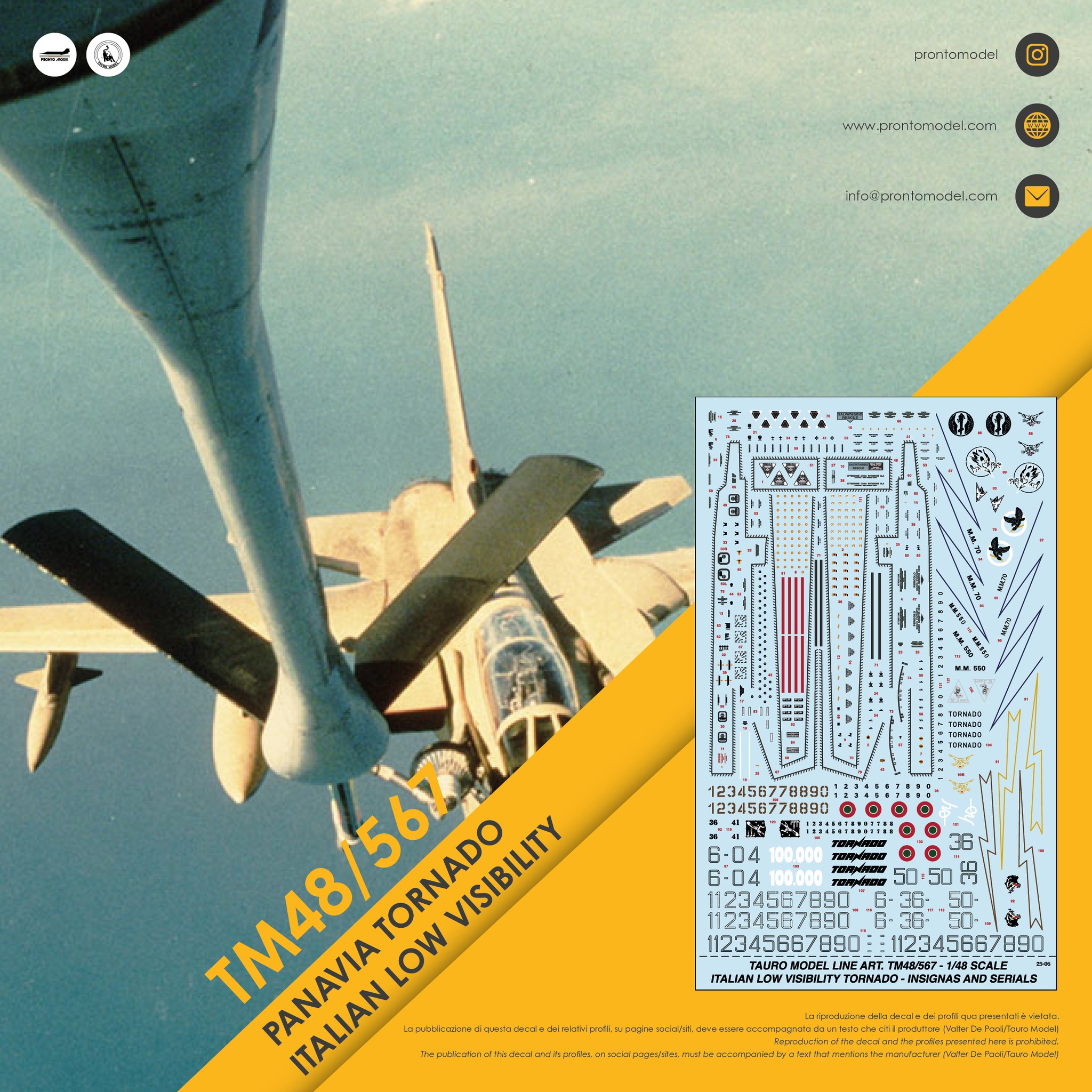 F104 and Tornado in AMI Service - Serials and Code