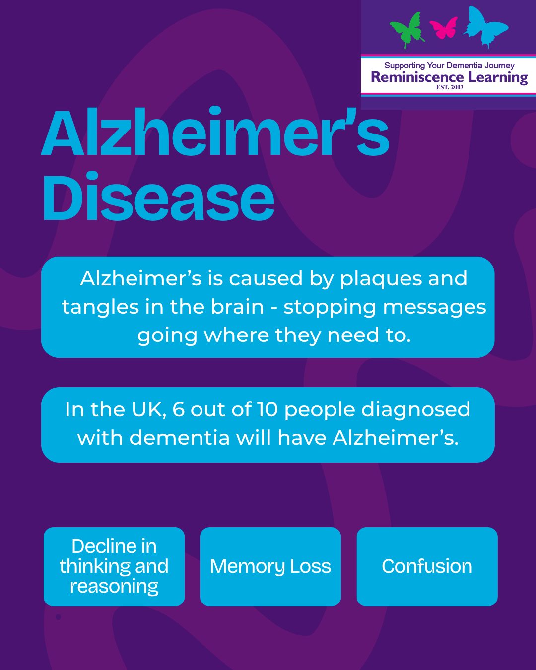 Reminiscence - 🧠 Alzheimer's disease is the most common type of ...