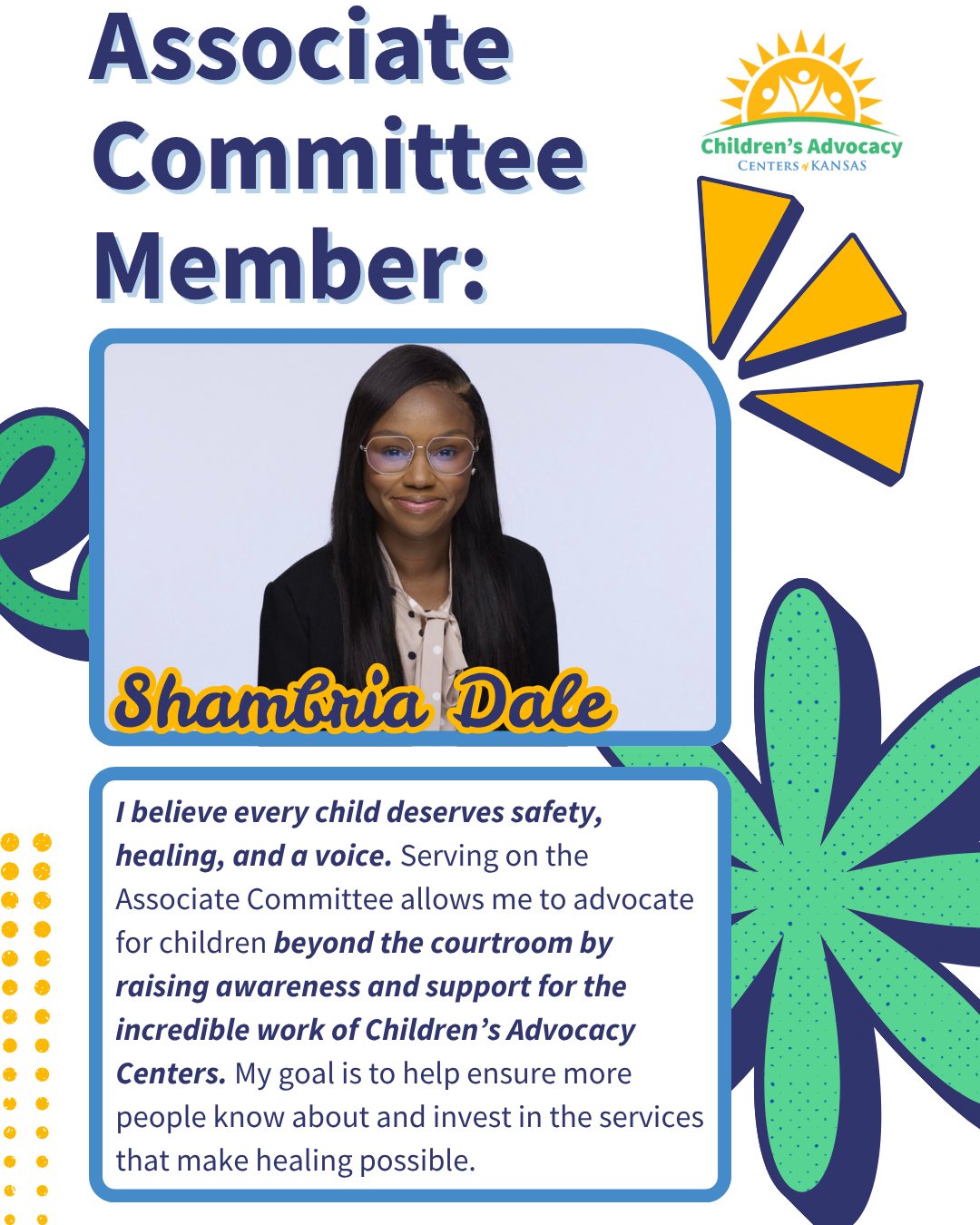 🌟 Meet Shambria!... - Children's Advocacy Centers of Kansas | Facebook
