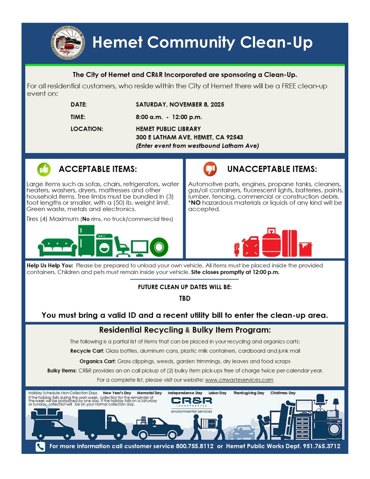 City - Ready for a refresh, Hemet?! The city of Hemet and CR&R ...