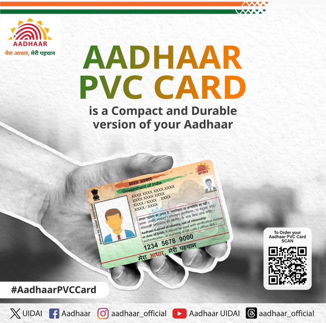 Information - 📇 #AadhaarPVCCard Your Aadhaar, now smarter and stronger ...
