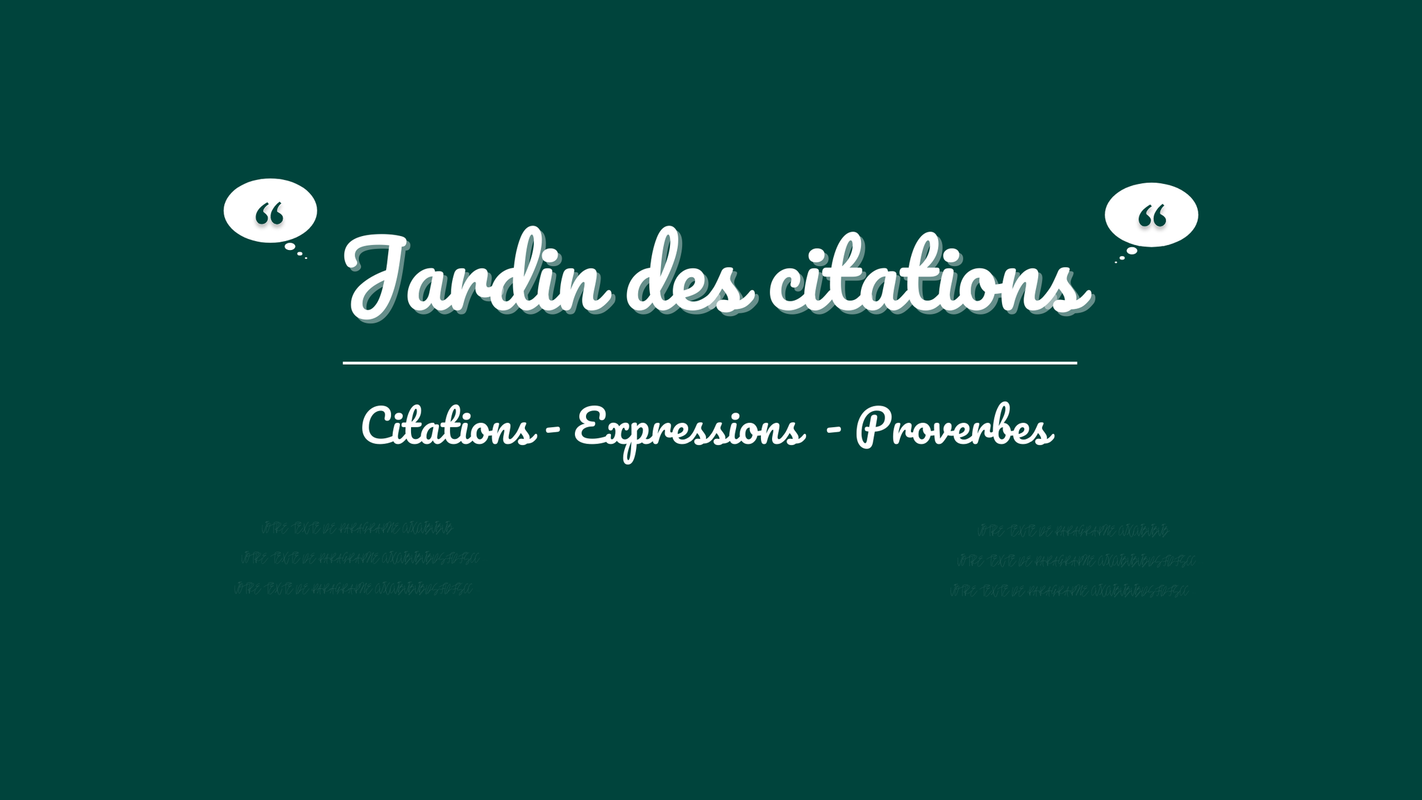 Jardin des citations | Facebook