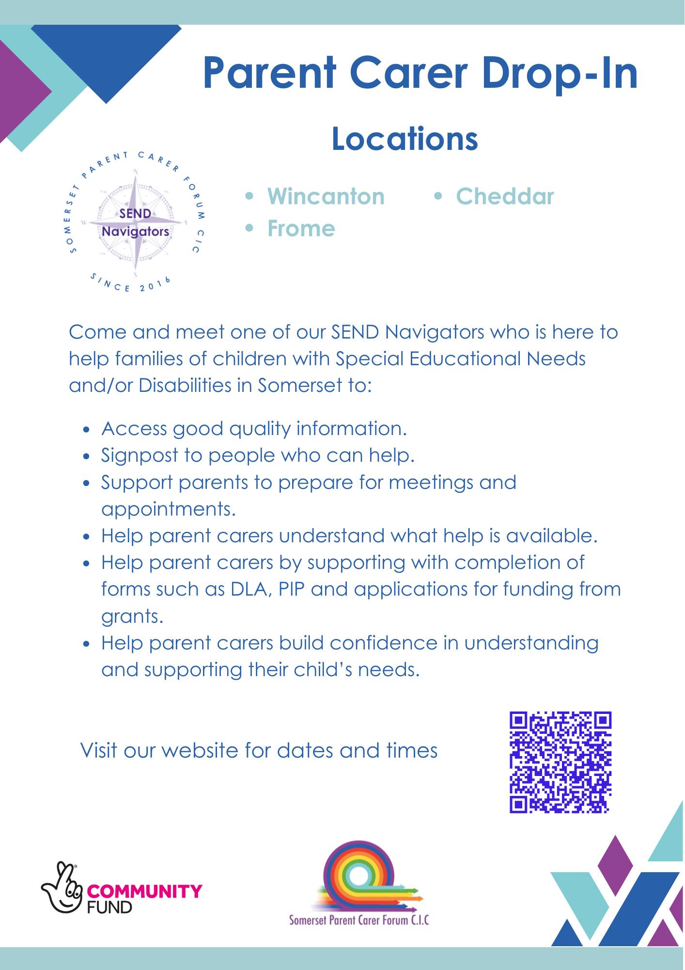 🧭 SEND Navigator Drop-In... - Somerset Parent Carer Forum | Facebook