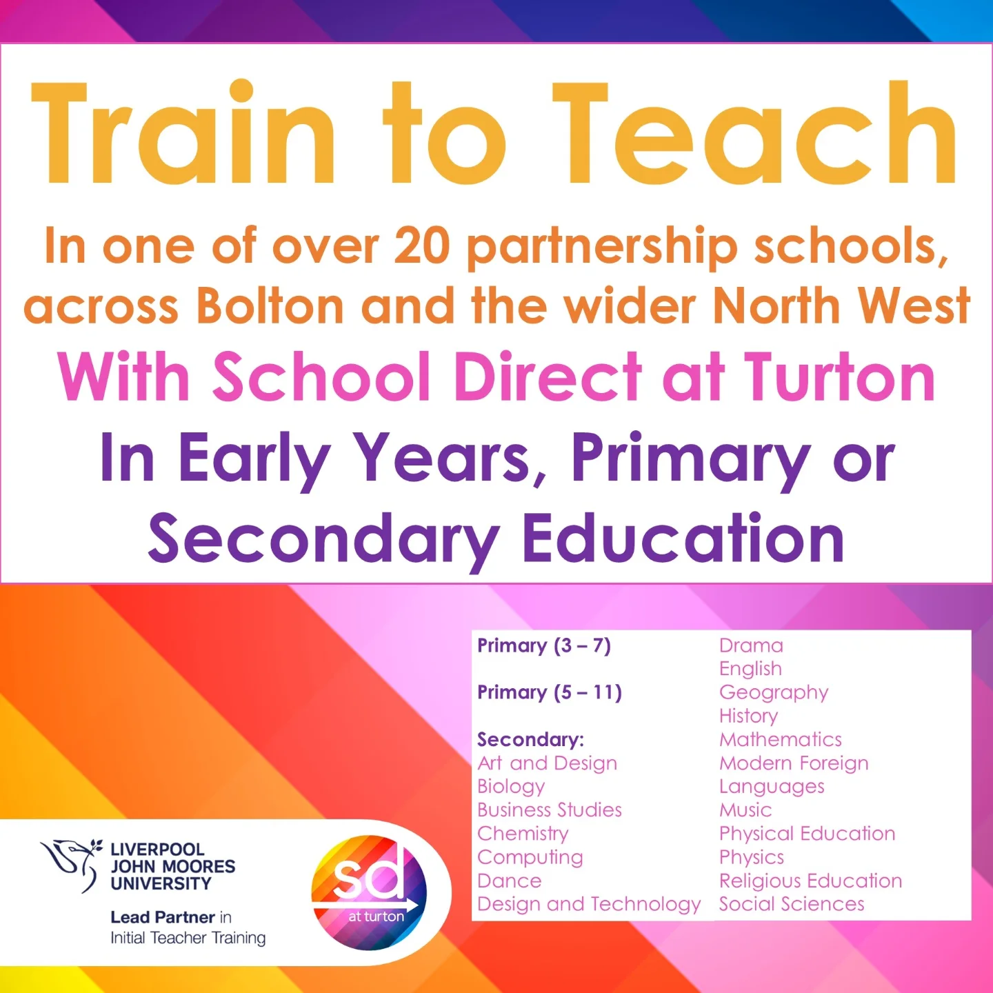 Applications are now OPEN!... - School Direct at Turton | Facebook