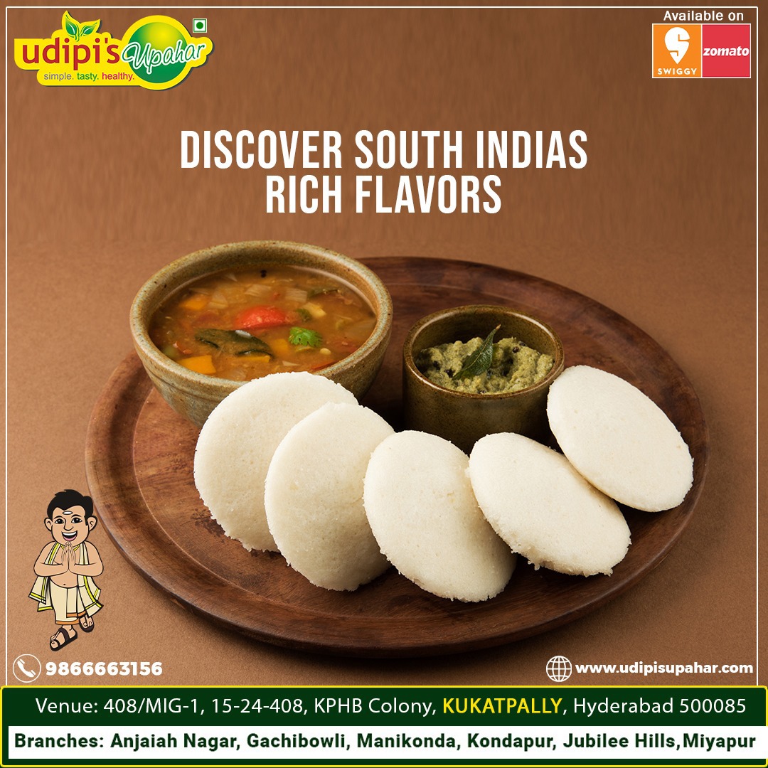 The richness of South India is... - Udipi's Upahar Kukatpally | Facebook