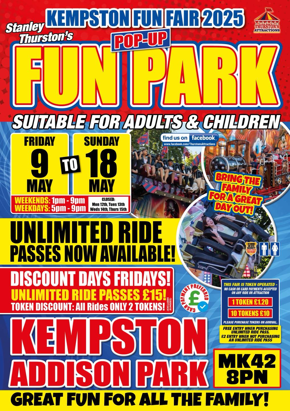 Stanley - 🔴🟡🎪 KEMPSTON FUNFAIR 🎪🟡🔴 🎟️📣 UNLIMITED RIDE PASSES NOW ...