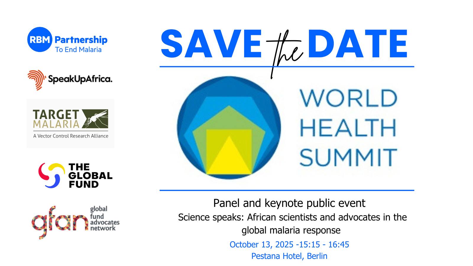 Save the Date - Science... - RBM Partnership to End Malaria | Facebook