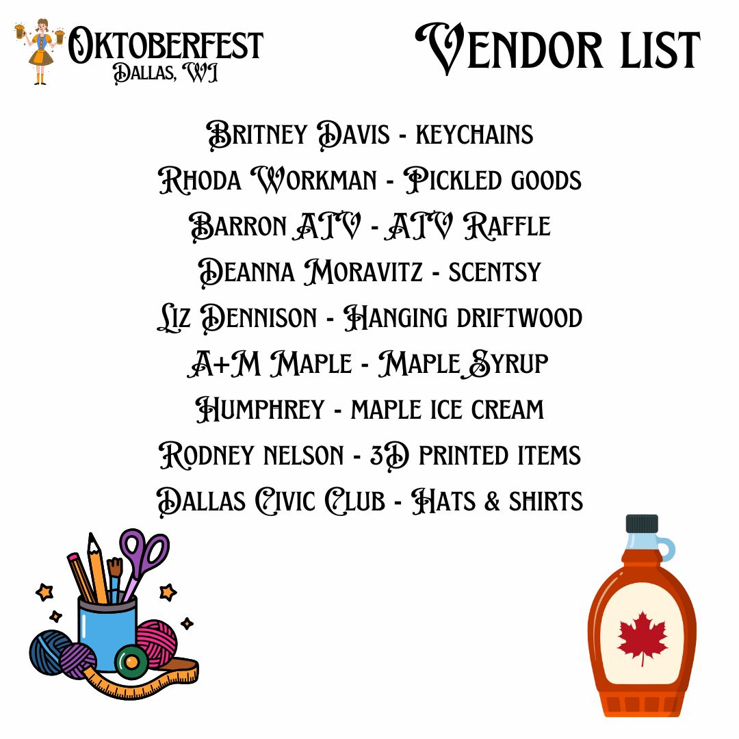 Dallas Oktoberfest - Dallas, Wisconsin First Saturday in October ...