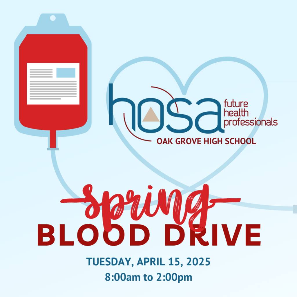 Oak - HOSA will host it's annual Spring Blood Drive on Tuesday, April ...