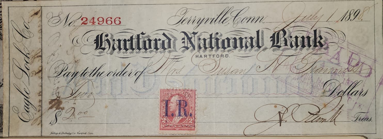 💥 The Signature of History: A 1898 Check with the SECRET Stamp of the ...