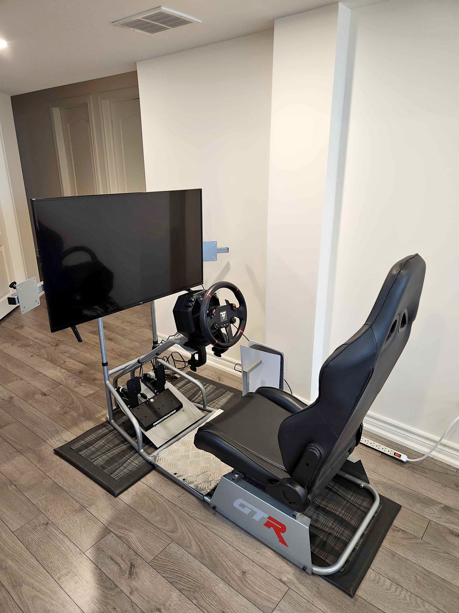 GTR Simulator GTSF Model Racing Simulator Cockpit Silver Frame with ...