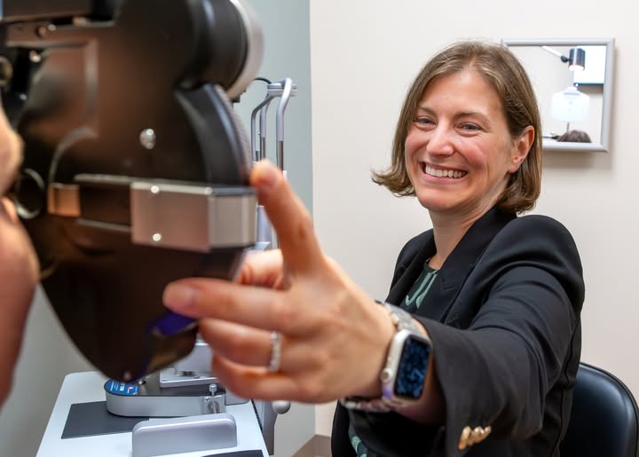 ECU - Dr. Ann Ostrovsky, chief of ophthalmology services, spoke with ...
