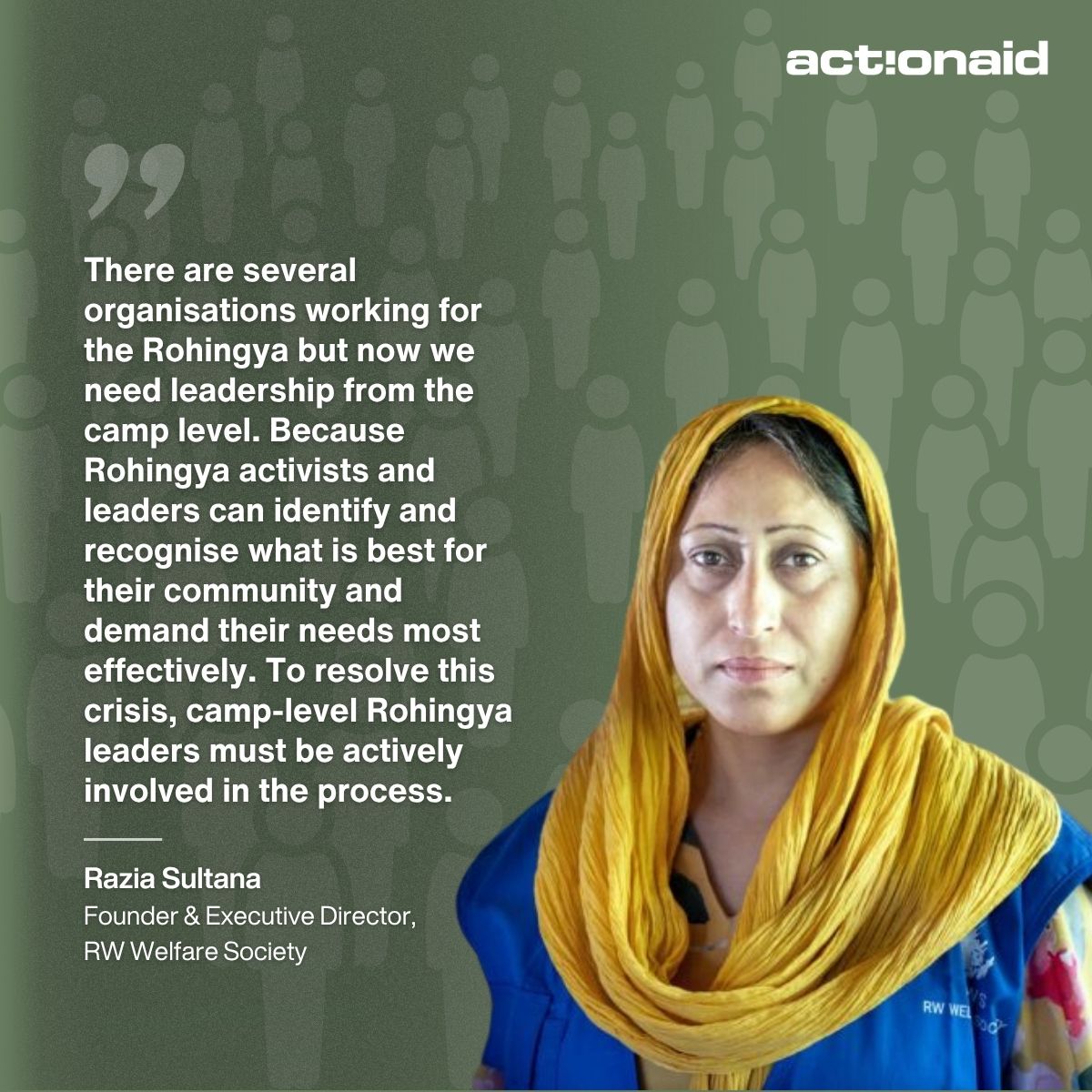 অধিকারকর্মী রাজিয়া সুলতানা মনে... - ActionAid Bangladesh | Facebook