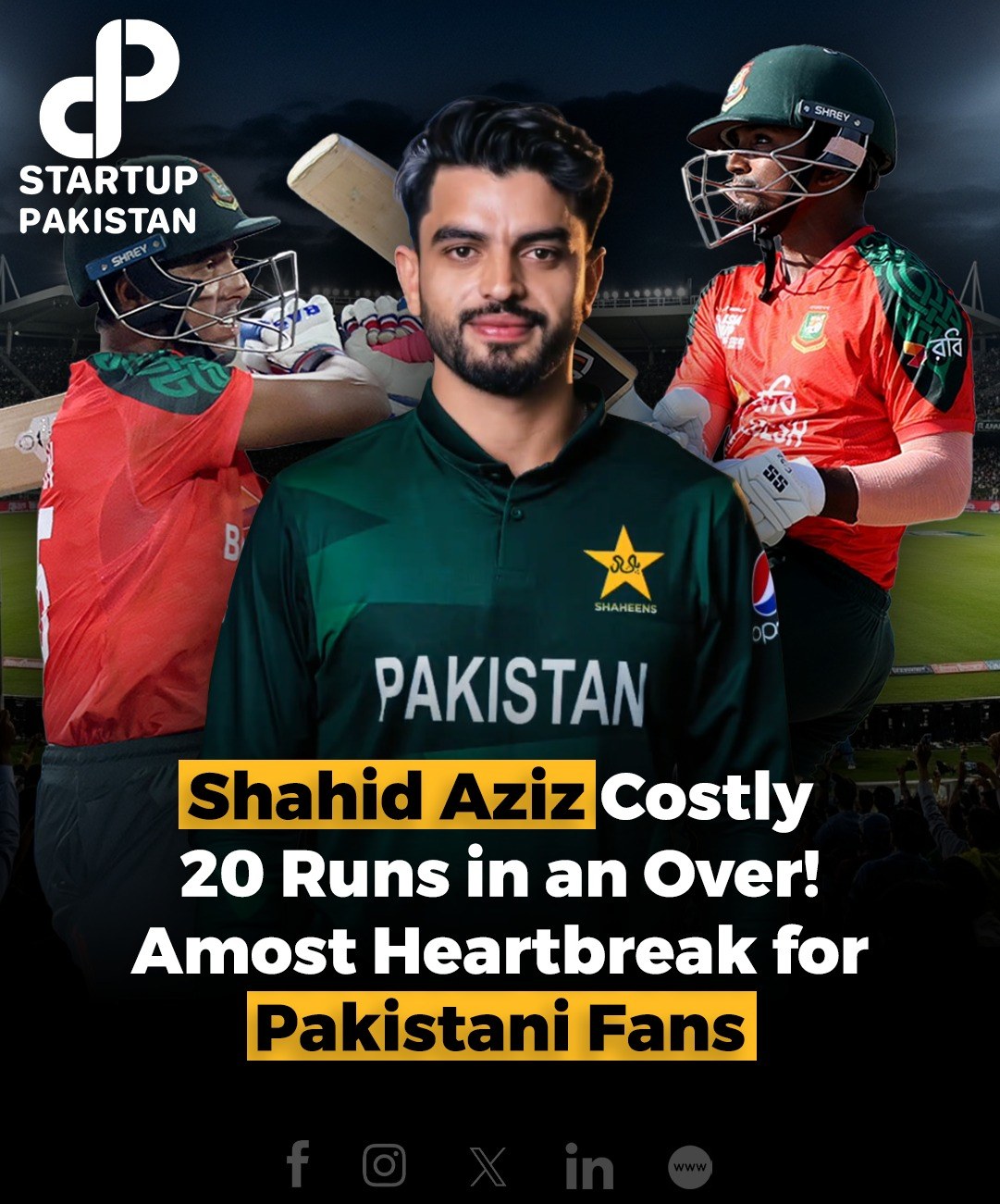 Shahid Aziz had a costly over,... - Startup Pakistan | Facebook