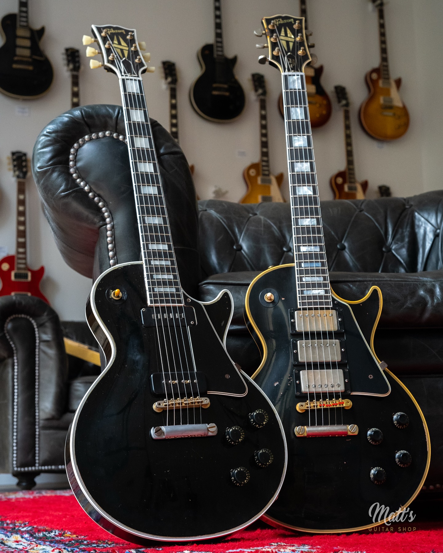 Some vintage Gibson guitars, that Eric Clapton did use in the 60's
