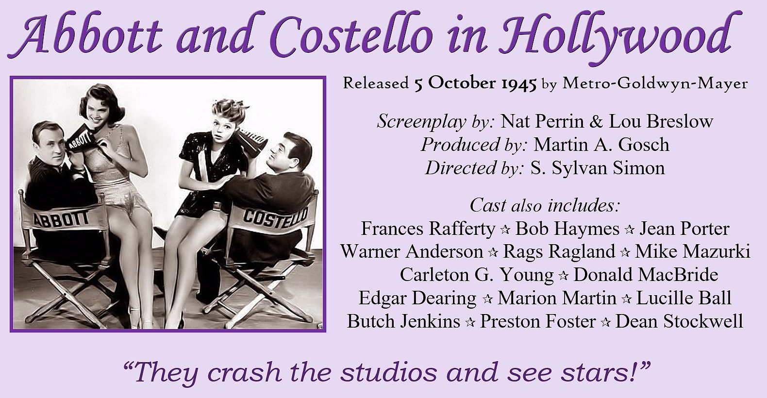 A new Abbott and Costello comedy in... - Nuggets o' History | Facebook