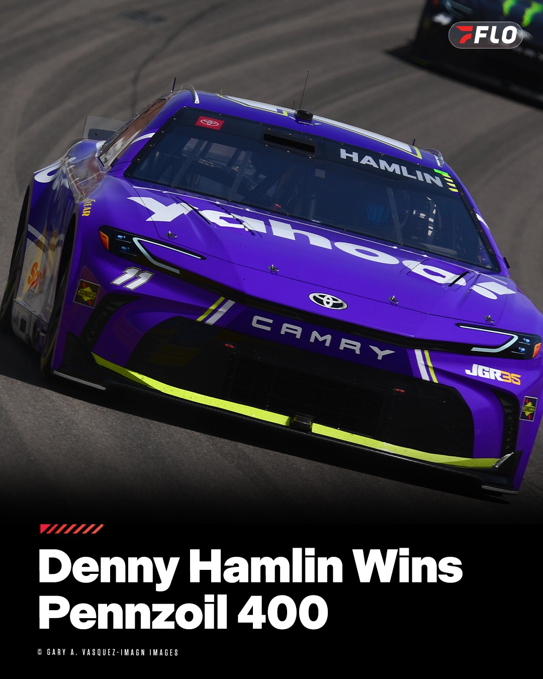 He's A11 IN all the time! Denny Hamlin collects his third Las