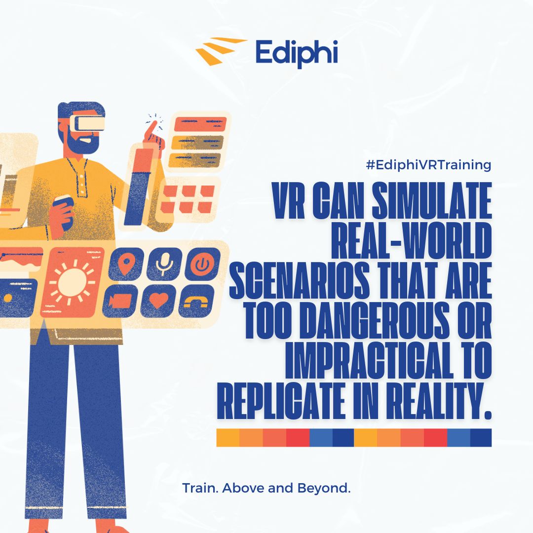 Ediphi - 🌍 VR can safely simulate real-world scenarios for... | Facebook