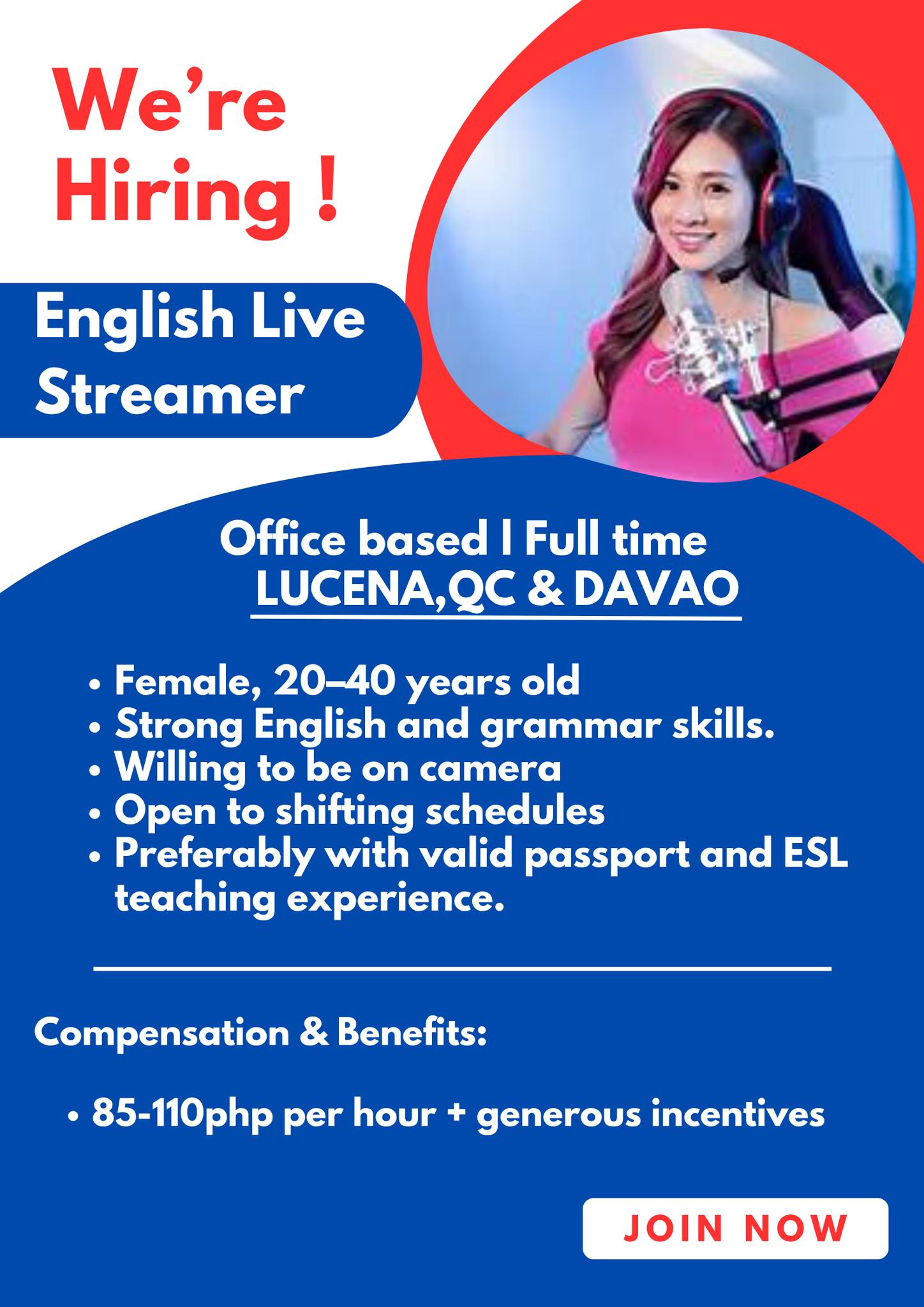 Acadsoc - 🌟 WE’RE HIRING: Office-Based English Live Streamer 🌟 Location ...