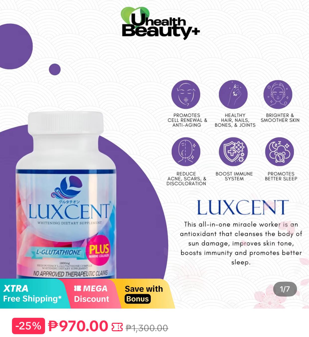 luxcent glutathione ingredients GlutaRizal (@beautyheuglutathioneonlineshop) • Facebook New_Arrivals Size:Hospira Pfizer® – Bacteriostatic Water | 30 mL (Single Vial) epithalon dosing schedule Peptide