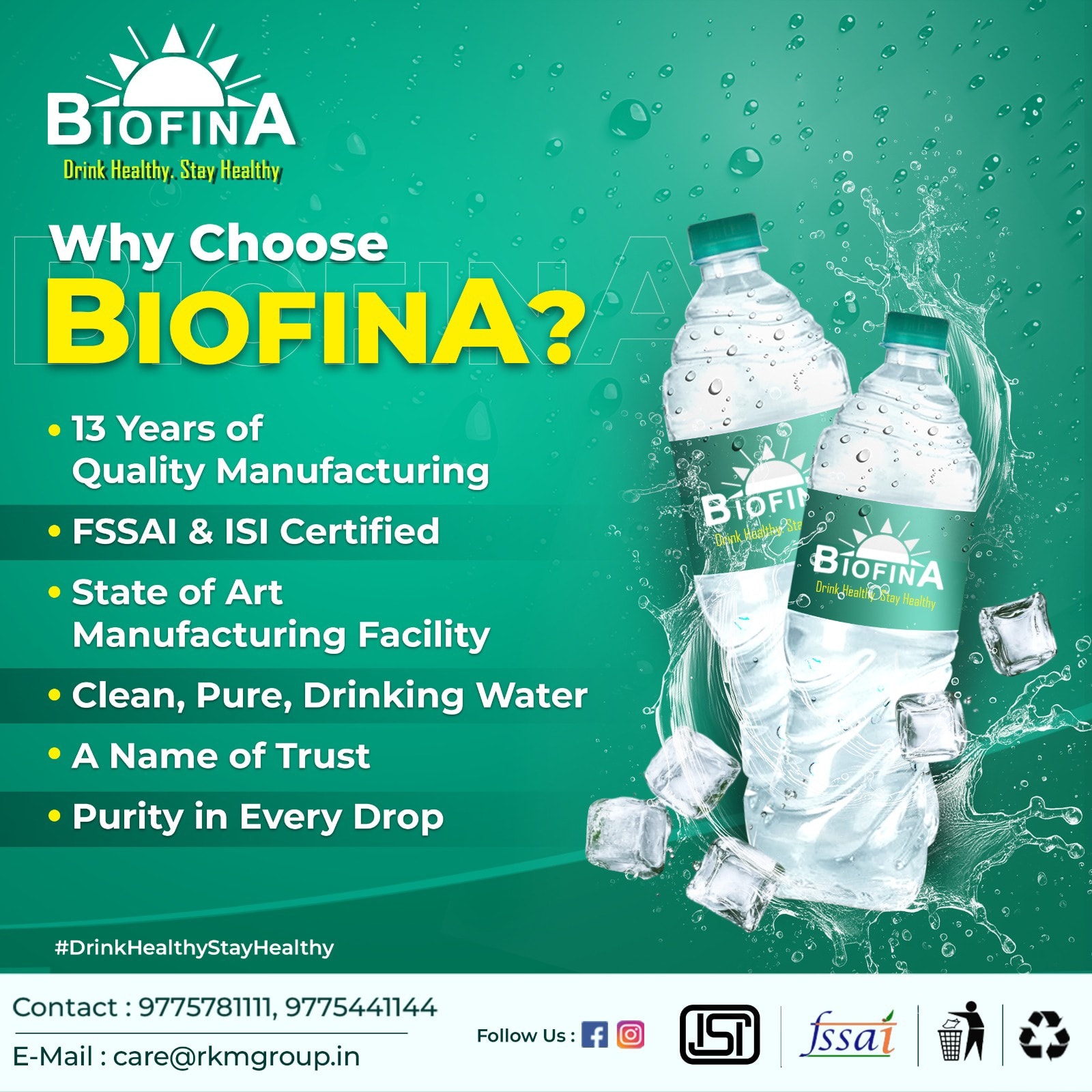 Biofina - 💧 Why settle for less when you can choose the best? With 13 ...