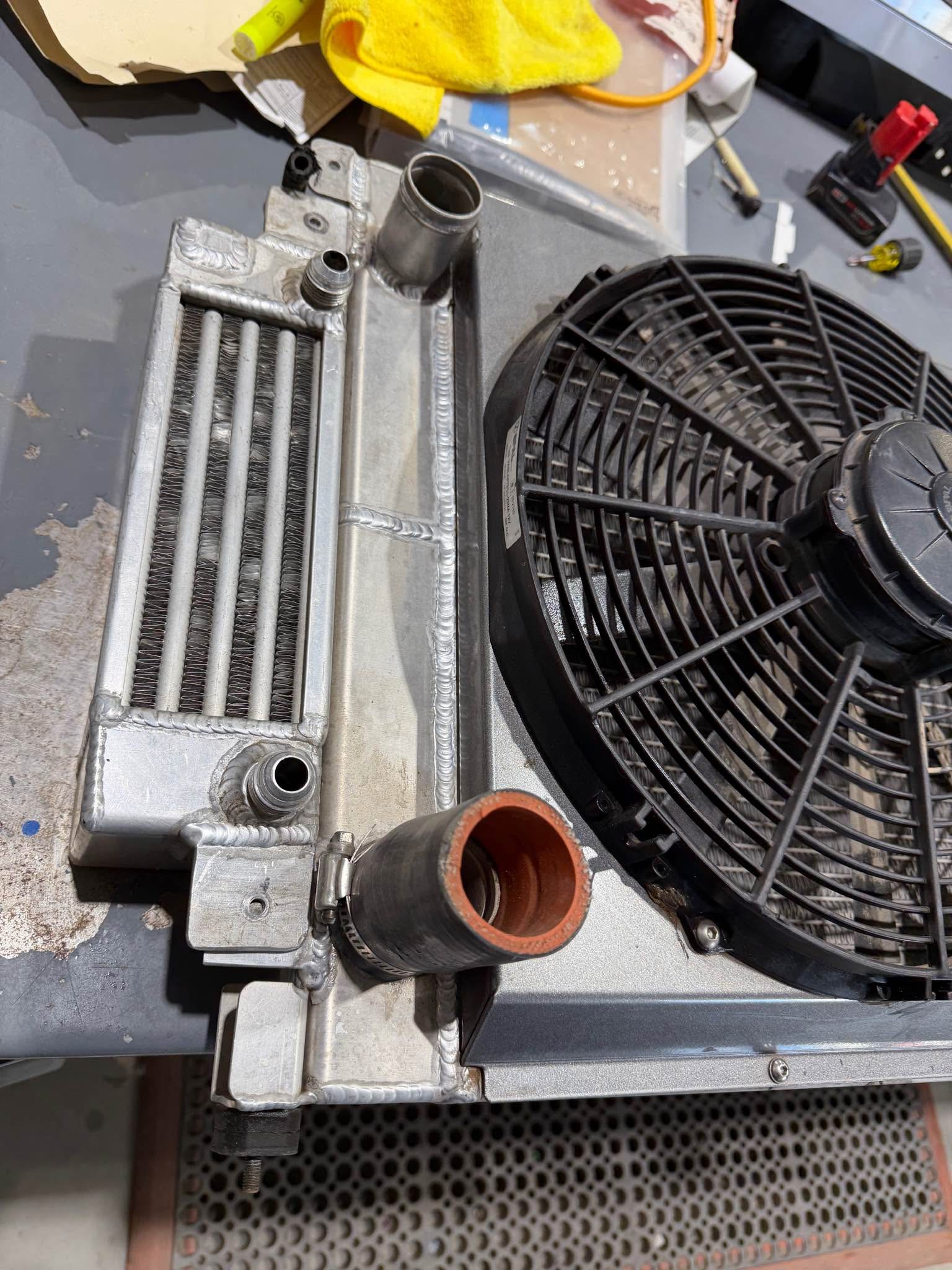 C&R Radiator with Spal Fans and oil coolers - Fans - Apple Valley ...