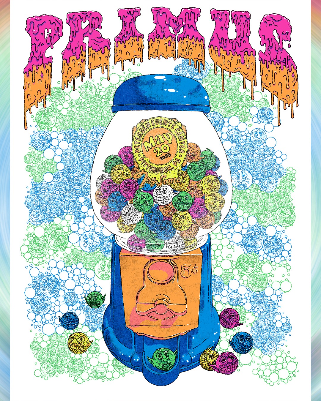 Primus - The poster for tonight's show in Pittsburgh , PA is designed ...