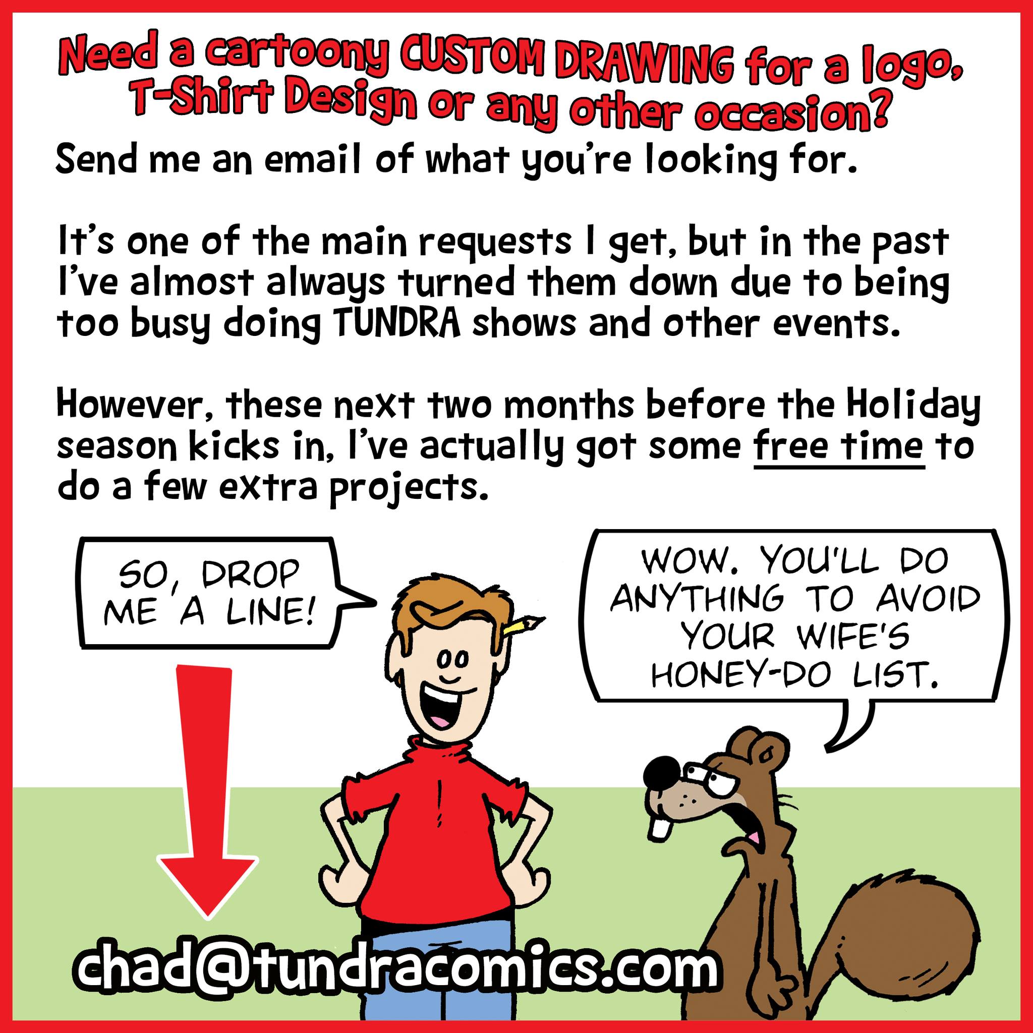 Tundra Comics - Email me (Chad) at chad@tundracomics.com | Facebook