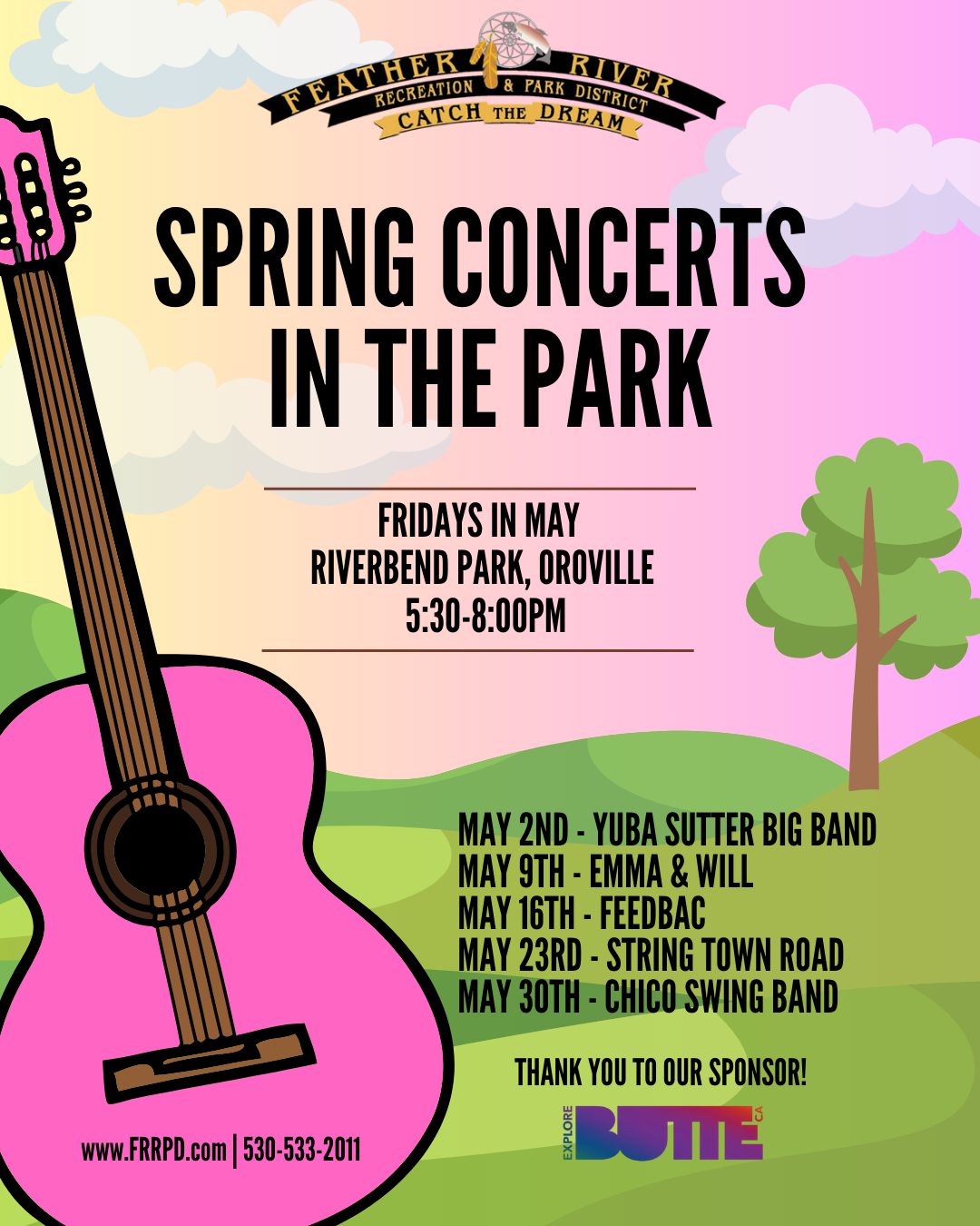 Feather - 🎶 Spring Concerts in the Park are back! 🌸 Join us every ...