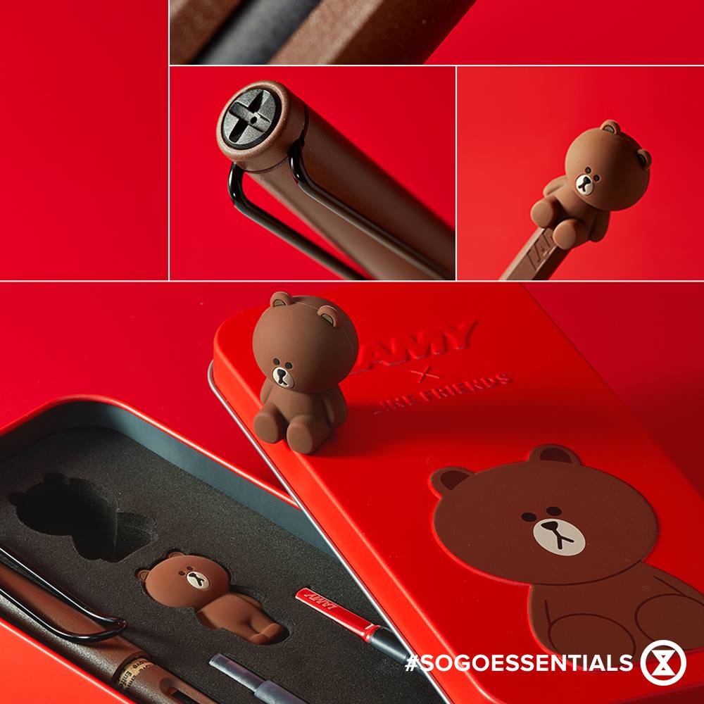 Lamy x Line Friend Brown] Just found our favorite writing muse