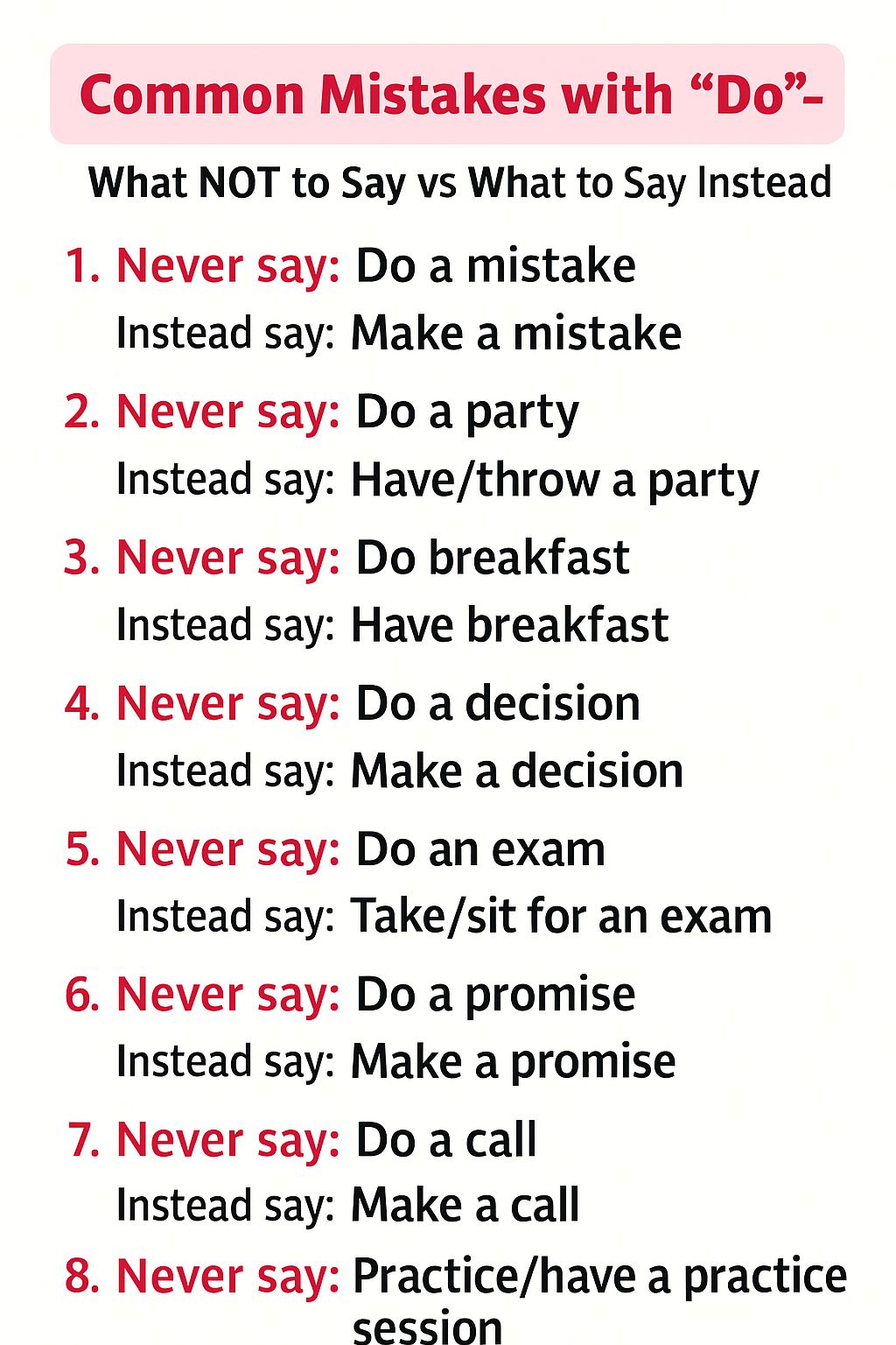 Learning - Common English mistakes | Facebook