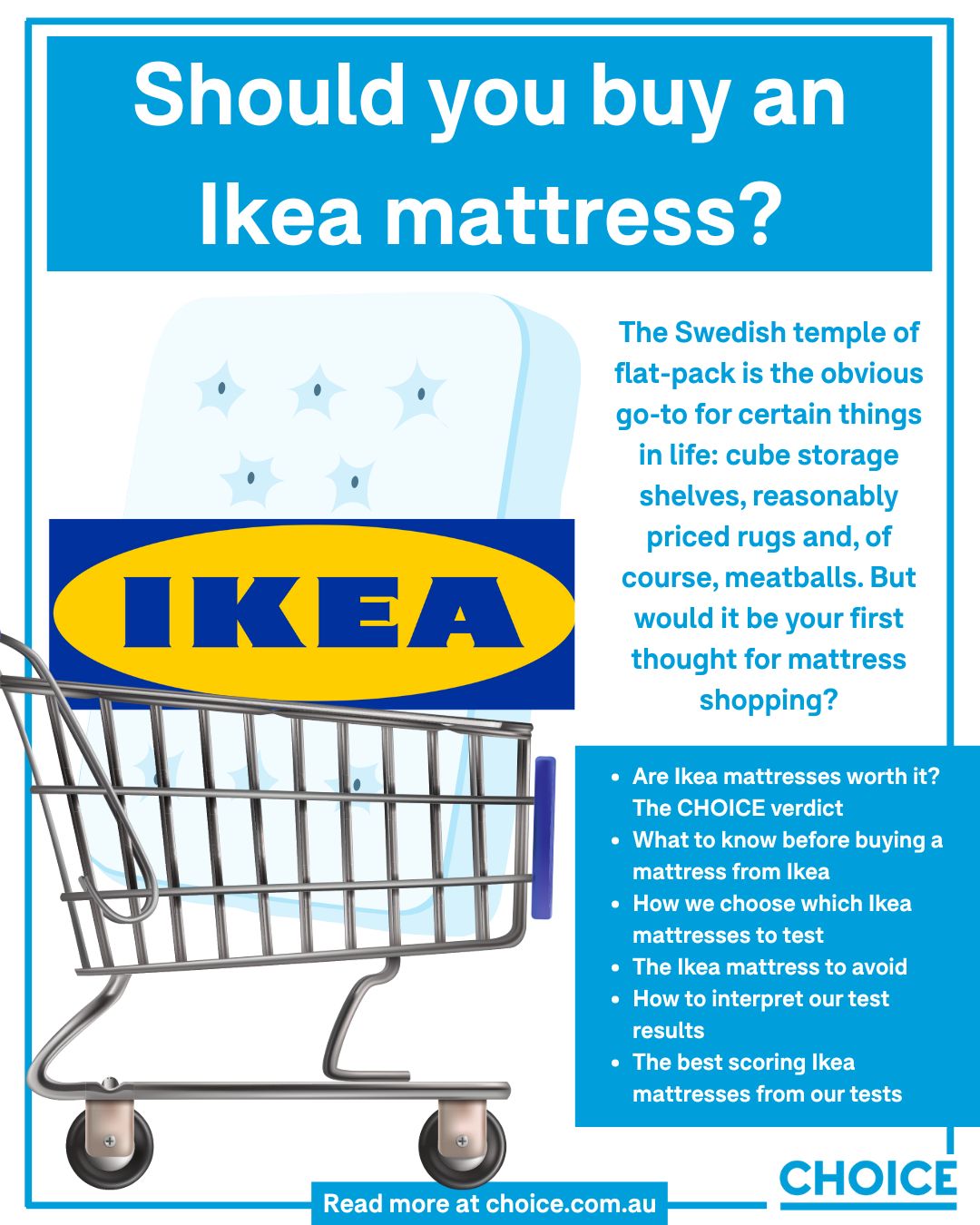 CHOICE - The pros and cons, plus the best Ikea mattresses... | Facebook