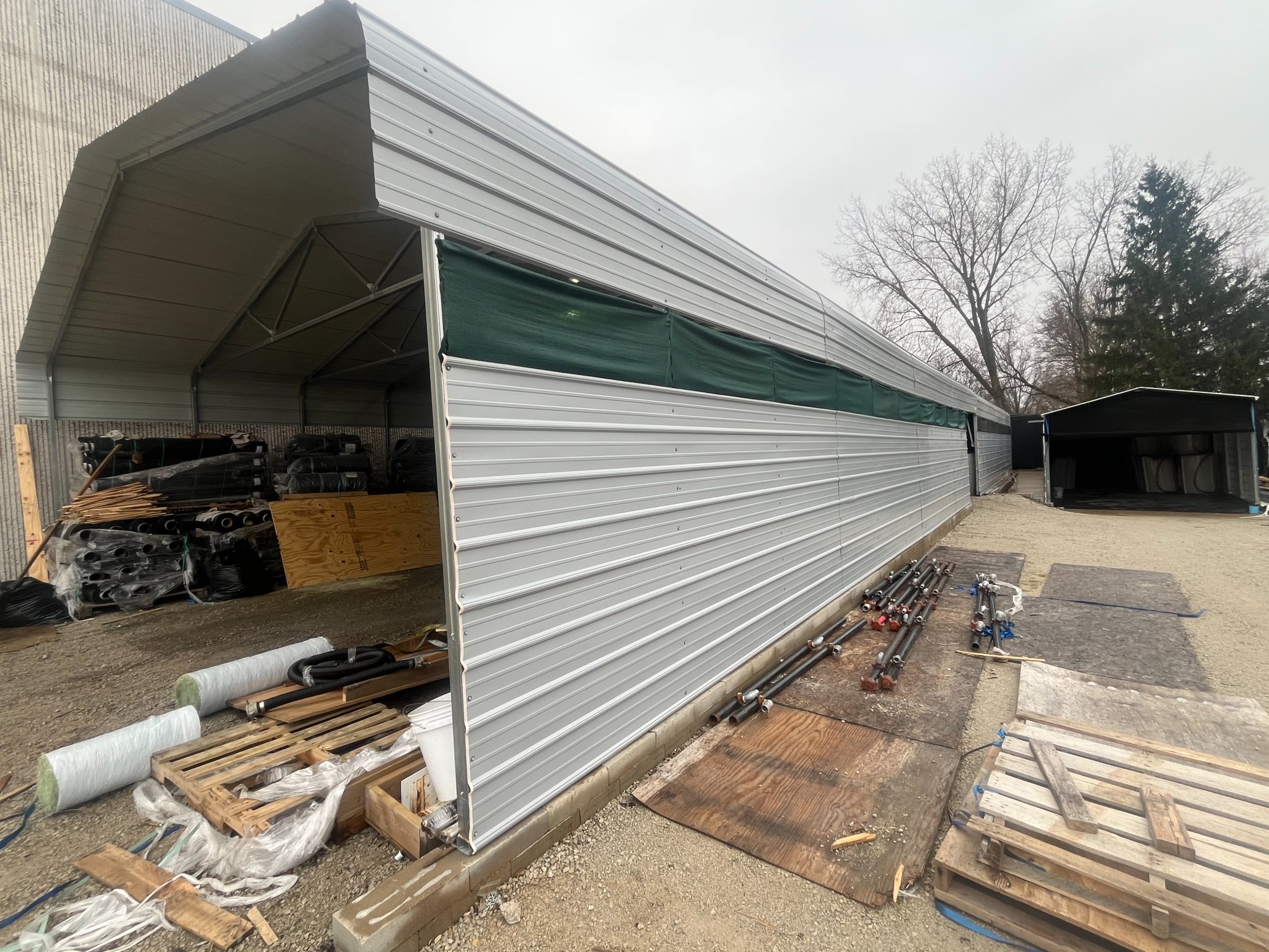 Outdoor Versatube Structure 28ft Wide by 54ft Deep by 10ft Tall ...