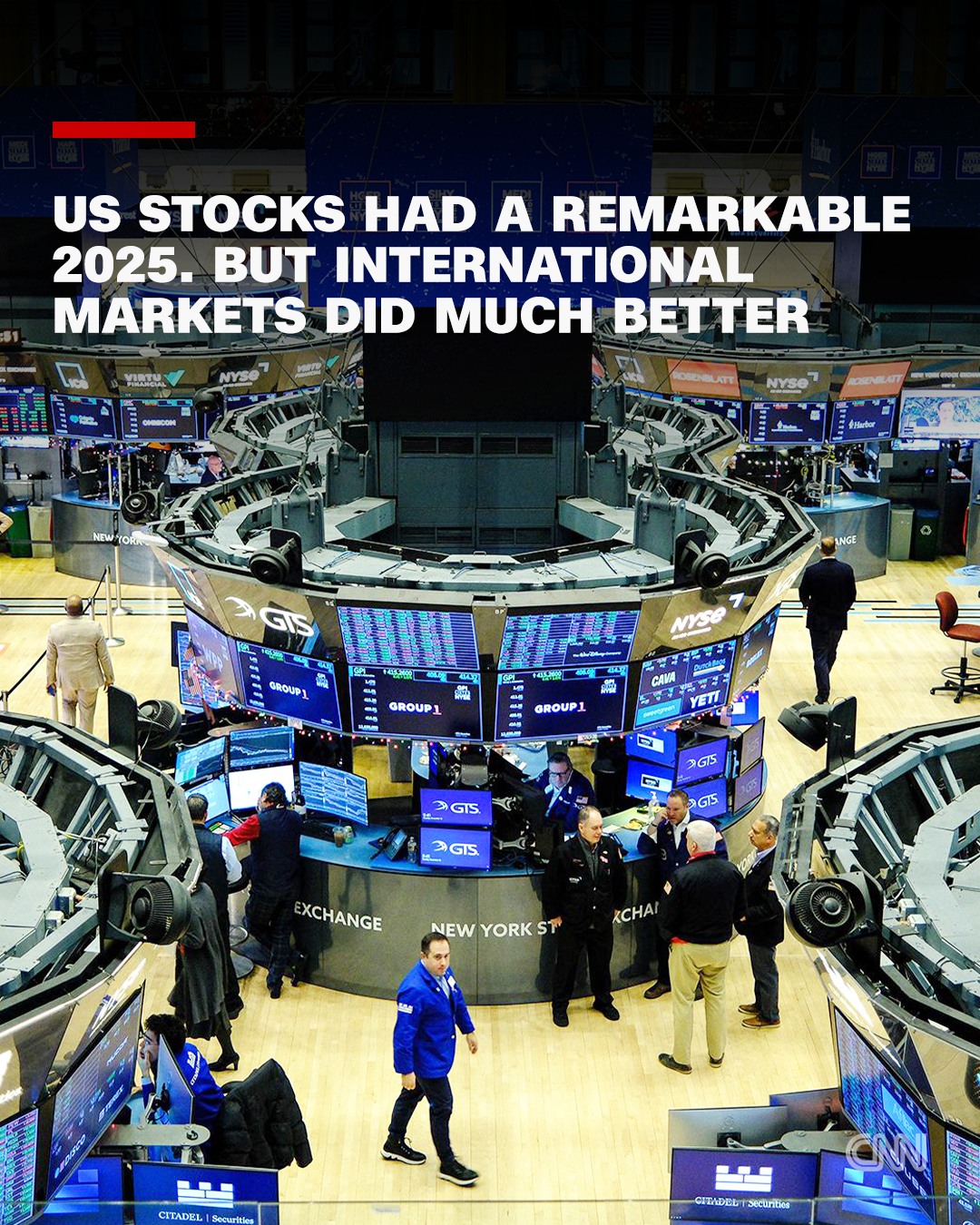 CNN - US stocks had a stellar 2025, but global markets stole the show ...