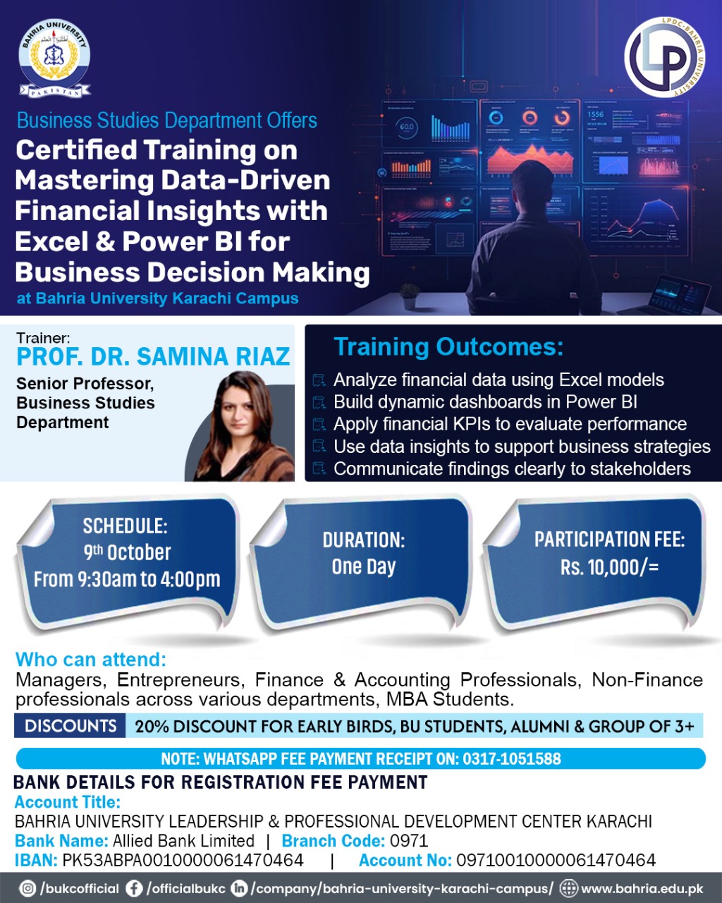 Bahria - 📊 Turn Data into Decisions – Master Excel & Power BI! Bahria ...