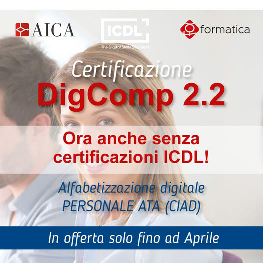 Formatica Scarl - ‼️Certificazione DigComp 2.2. (CIAD) di... | Facebook