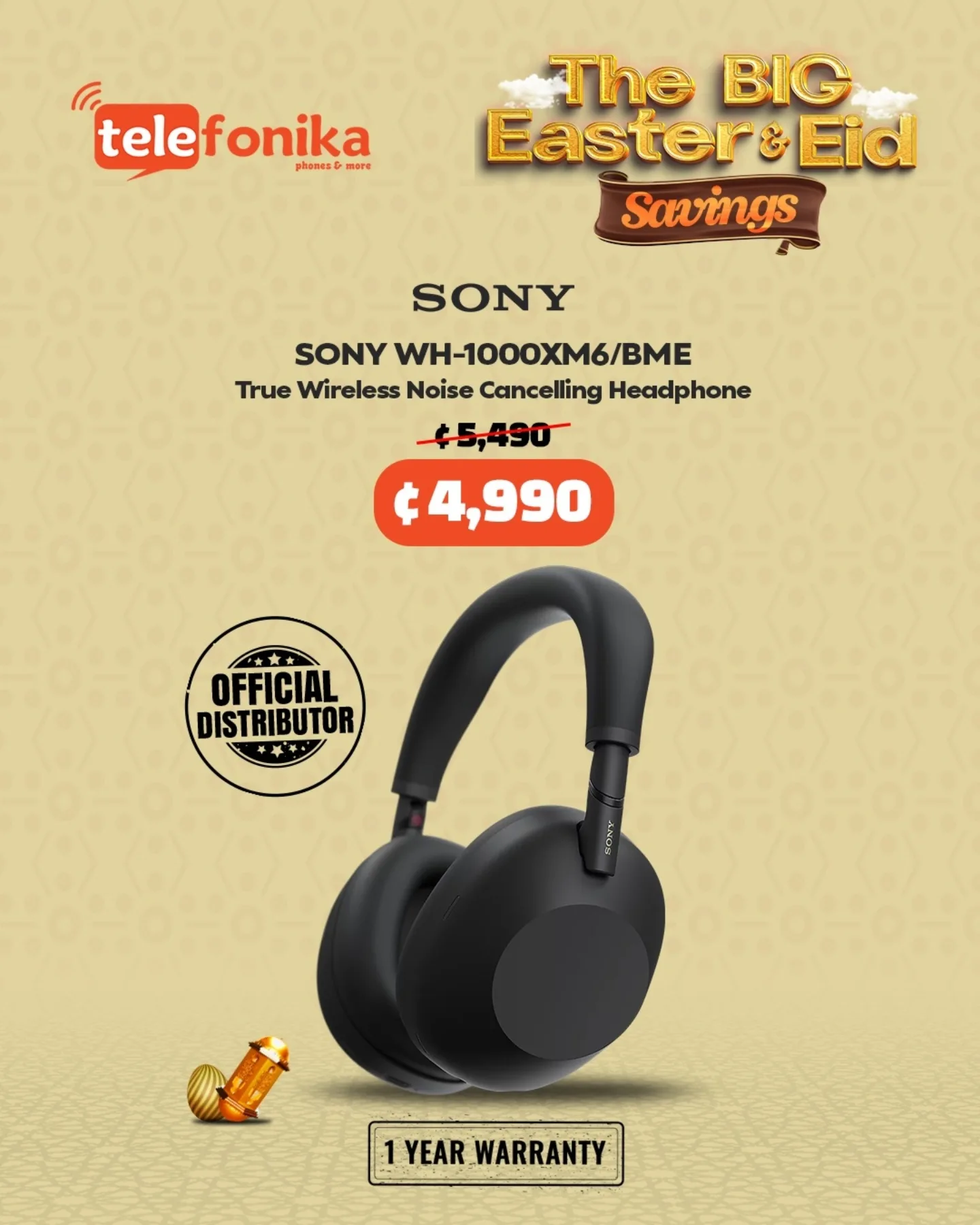 Hear every detail 🎧✨ Get Sony headphones during The Big Easter