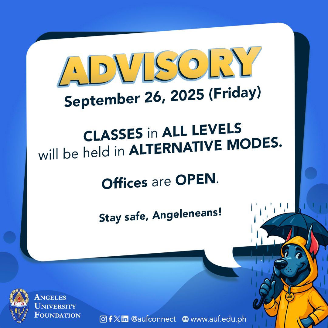 Angeles - ⚠️ ADVISORY | Following the announcement from the Angeles ...