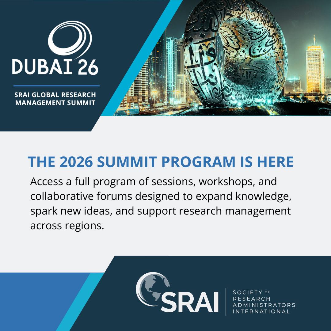 The program for the 2026 Global... - SRA International | Facebook