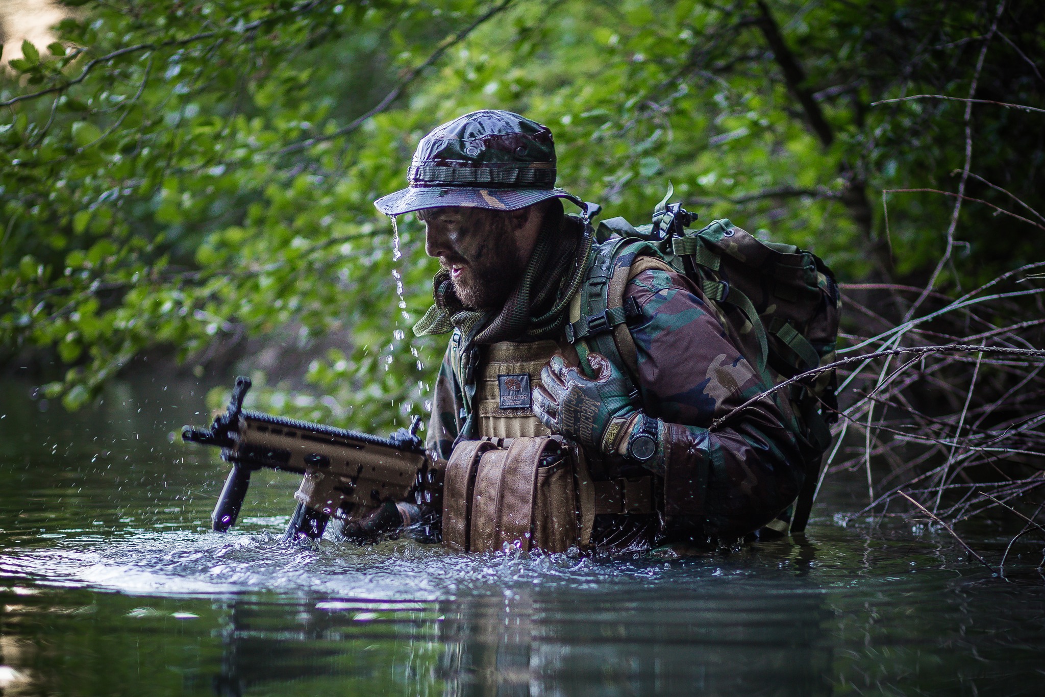 Navy Seal Riverine Ops Rifleman Woodland Camo Version